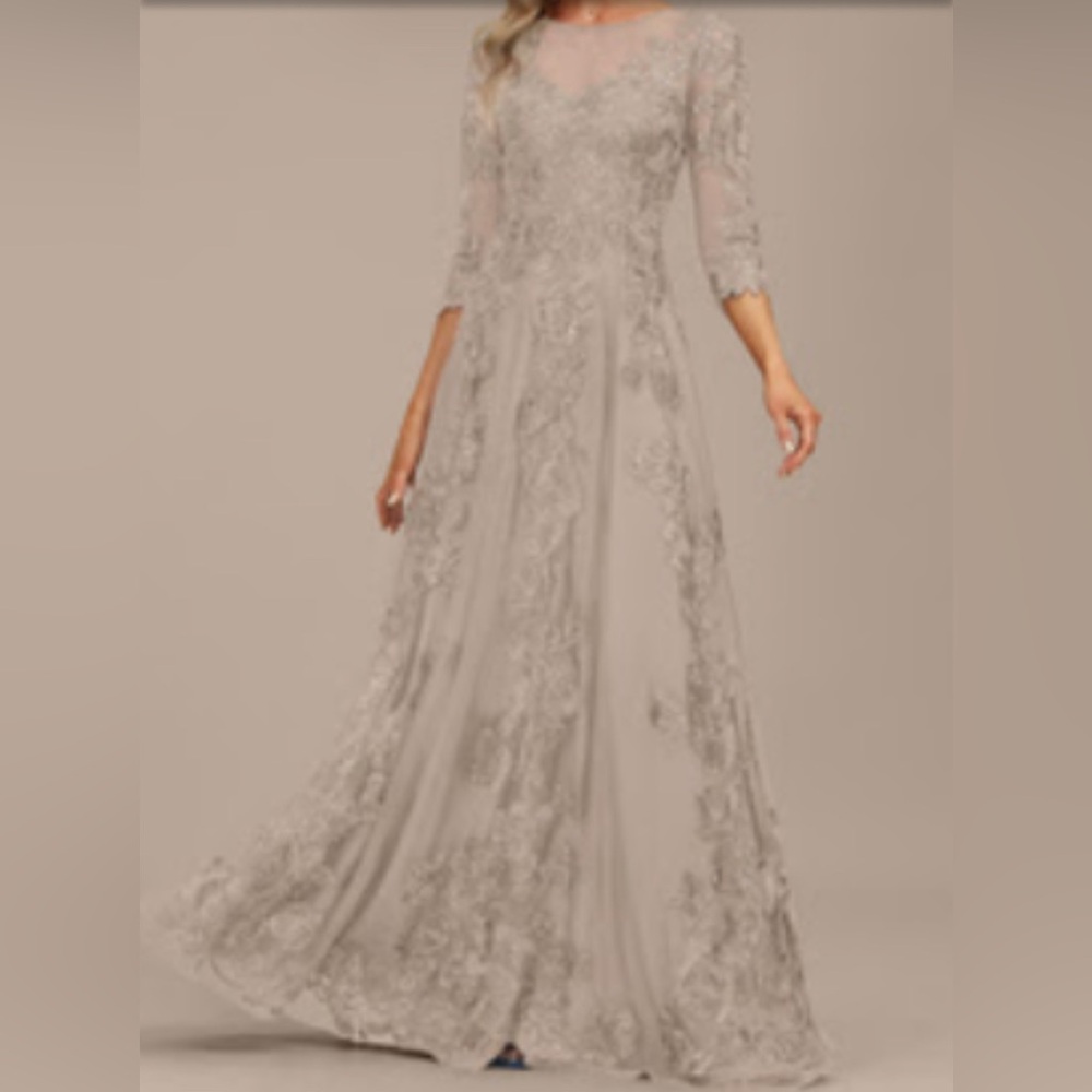 Mother of bride dress sz 16 new with tags taupe